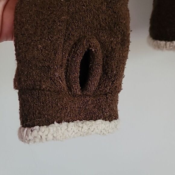 Kuhl Womens Size L Alfpaca Full Zip Hooded Fleece Jacket in Brown-Made In Canada - Picture 5 of 13